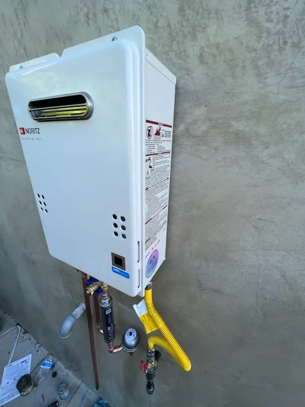 Tankless water heater installation for Vinson Manor homes